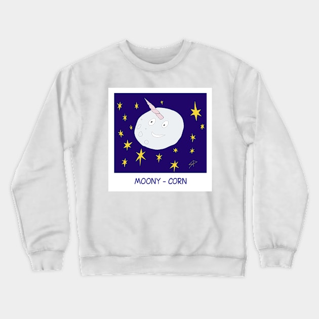 Moony Corn Crewneck Sweatshirt by saraperry